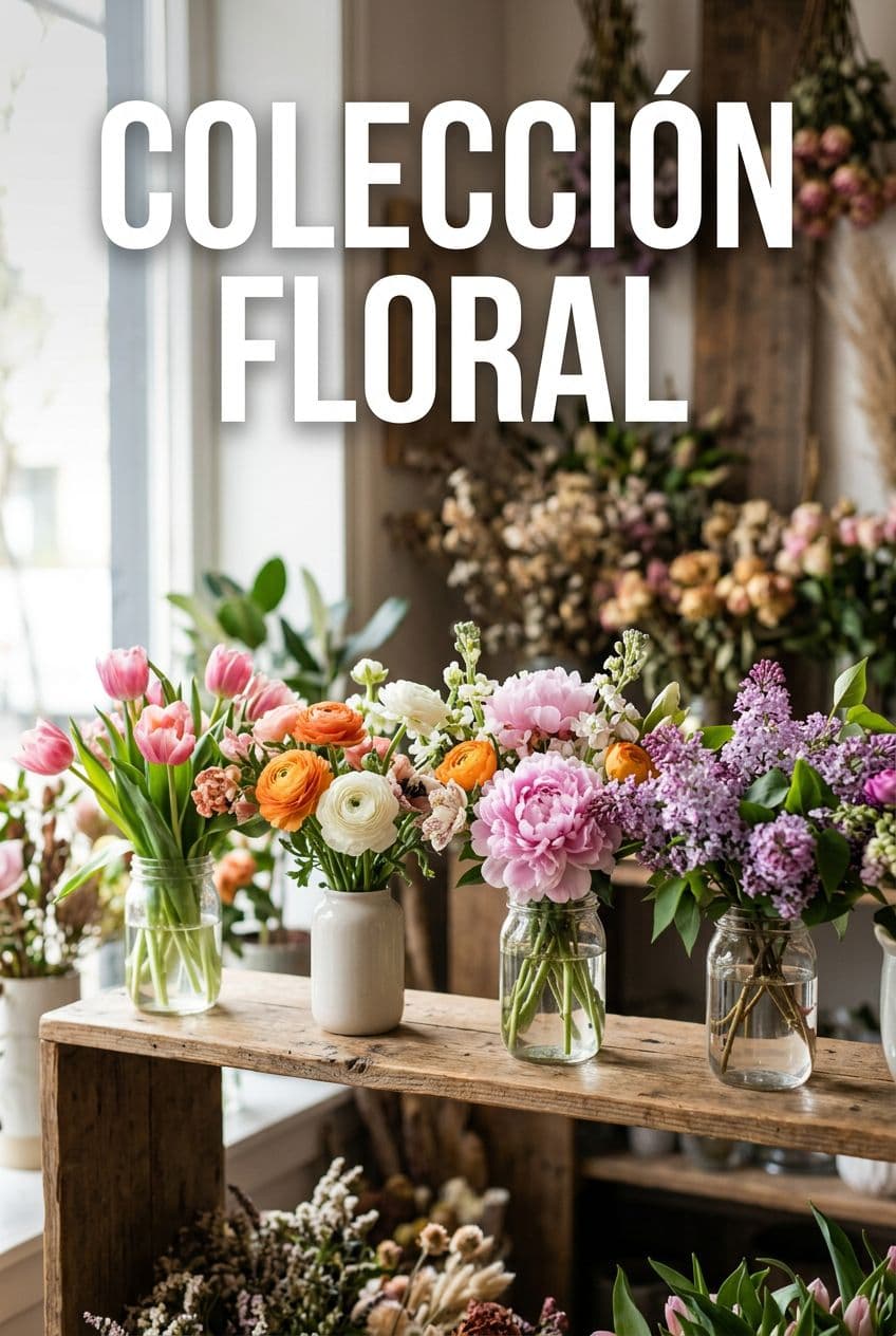 ¡Nueva colección de temporada! Flores de primavera en hermosos tonos pastel...