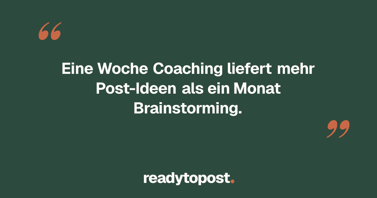 Content-Ideen für Fitnesstrainer: die Methode