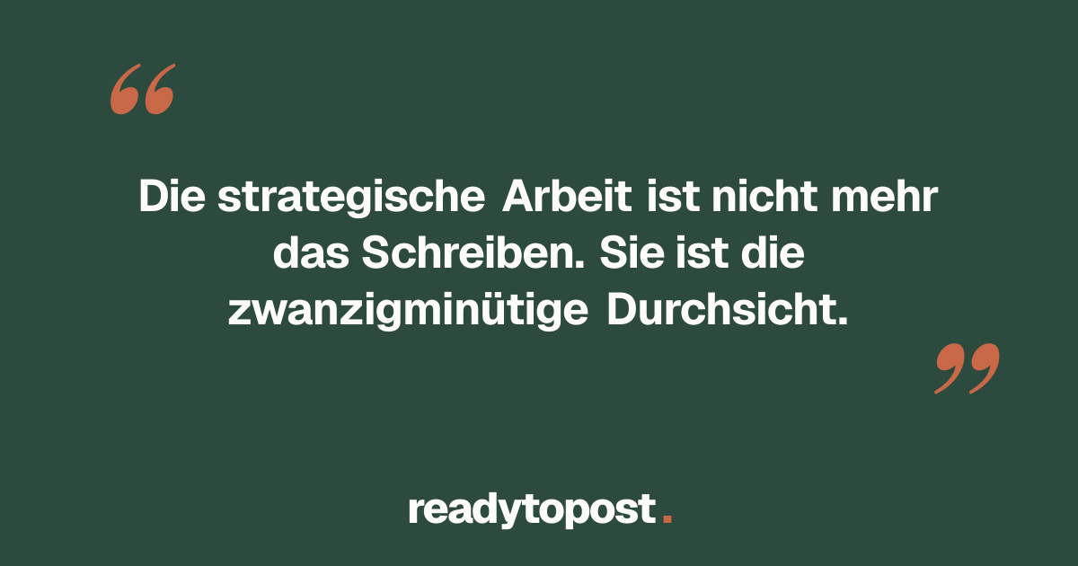 Die Dienstag-Durchsicht ist die neue Arbeit