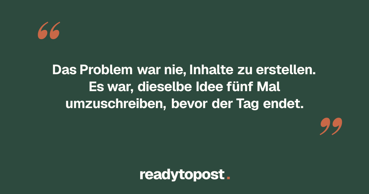 Eine Botschaft, fünf Stimmen