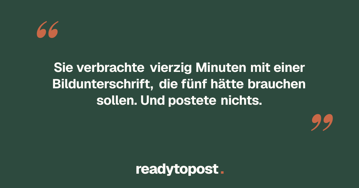 Die Floristin, die aufgehört hatte zu posten