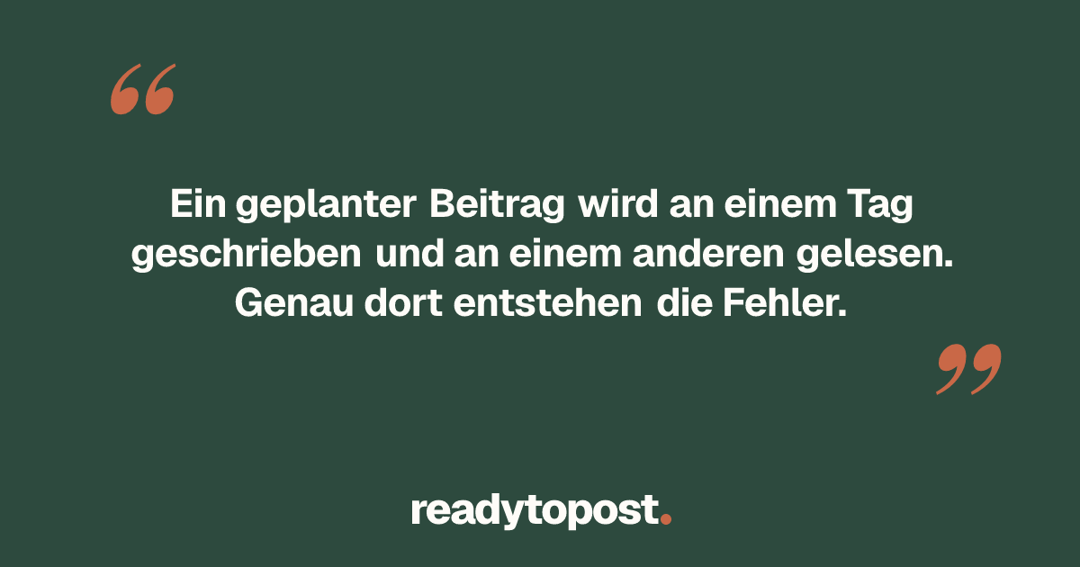 Instagram-Beitrag planen: 6 typische Fehler