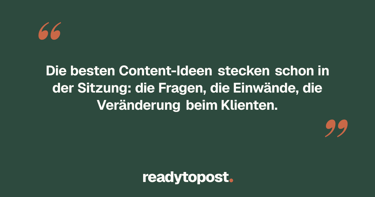 Instagram-Content-Ideen für Coaches: Notizen