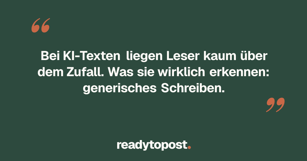 Erkennt man Texte, die eine KI geschrieben hat?