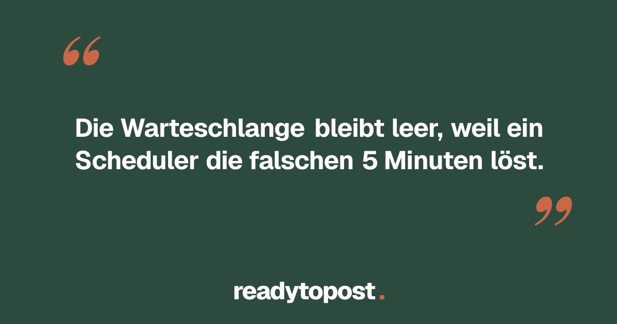 Scheduler oder Generator: die richtige Frage