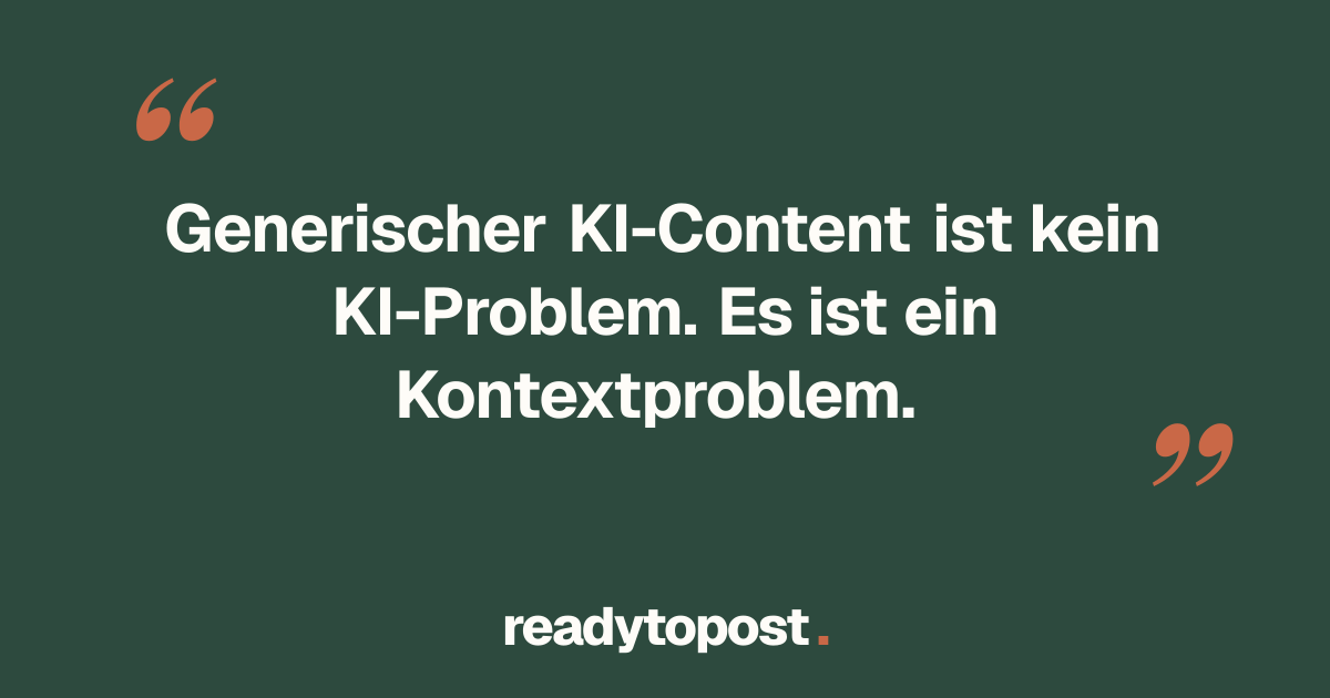 Was Sie der KI geben, verändert alles