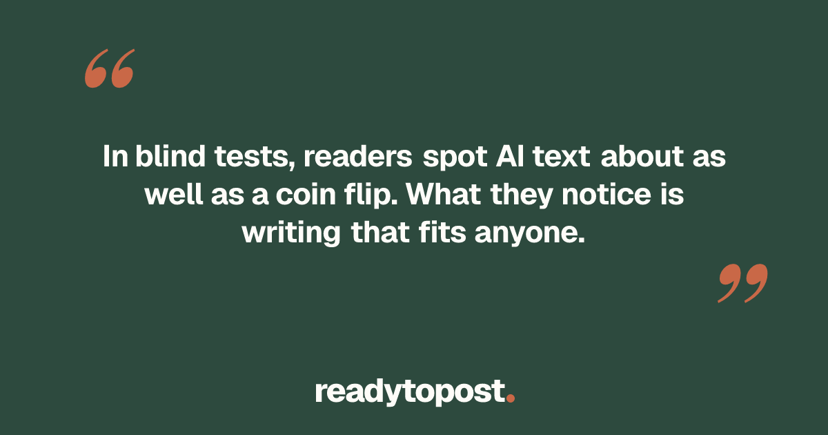 Can People Tell If Content Is Written by AI?