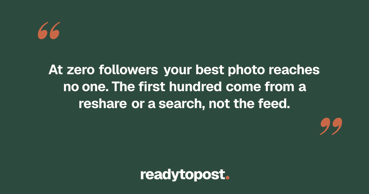 Get first Instagram followers as a photographer