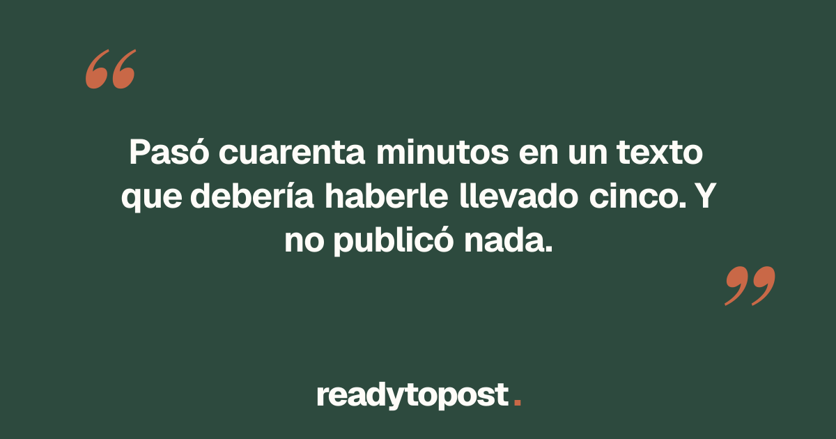 La florista que dejó de publicar