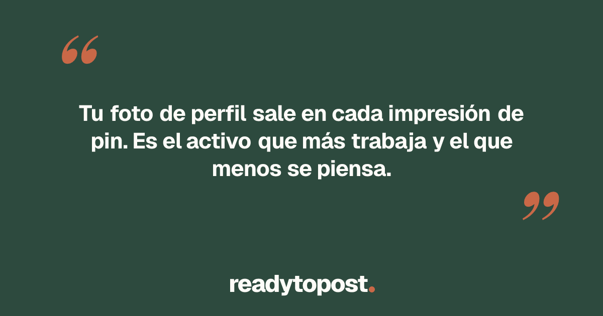 Foto de perfil de Pinterest: qué funciona