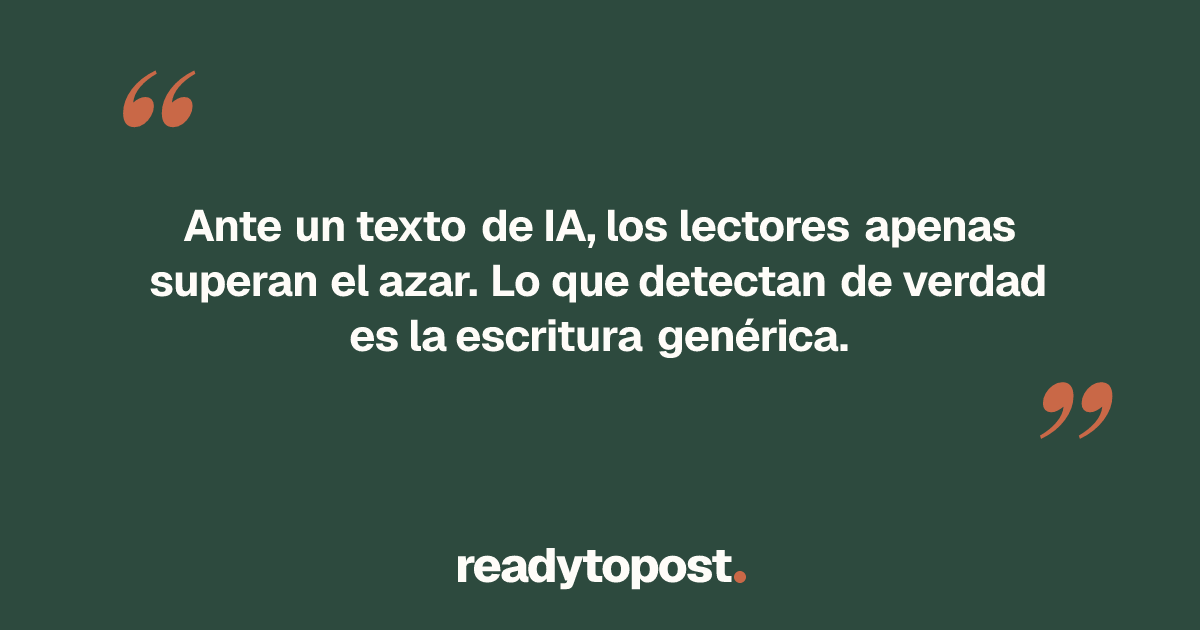 ¿Se nota cuando un texto está escrito por IA?