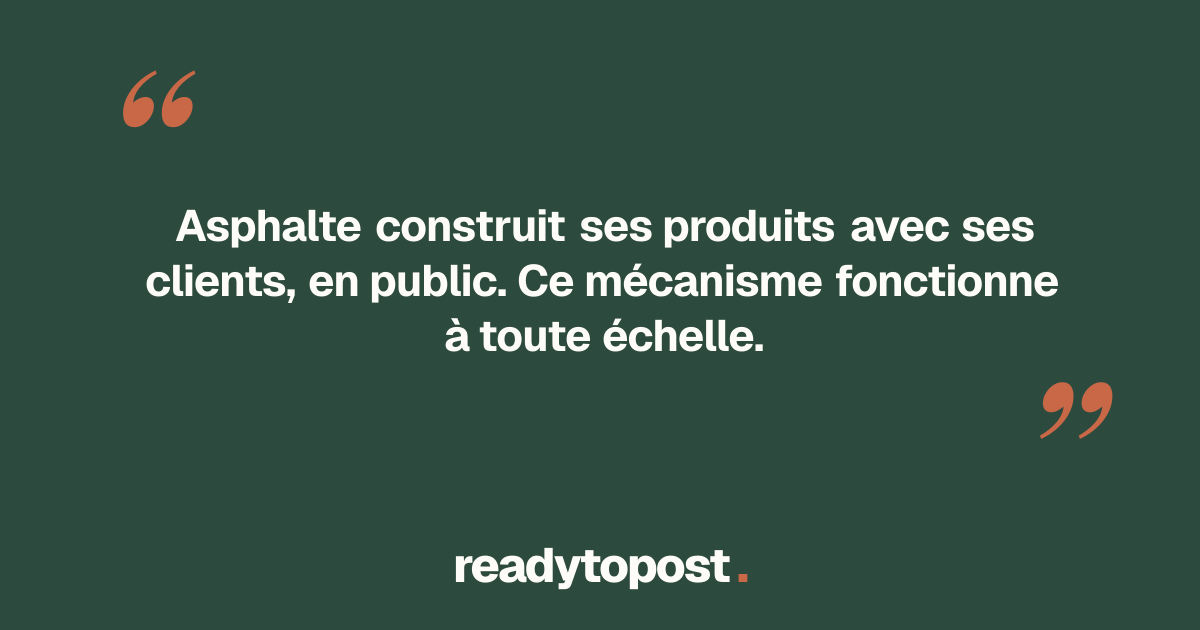 Ce qu'Asphalte ne poste jamais