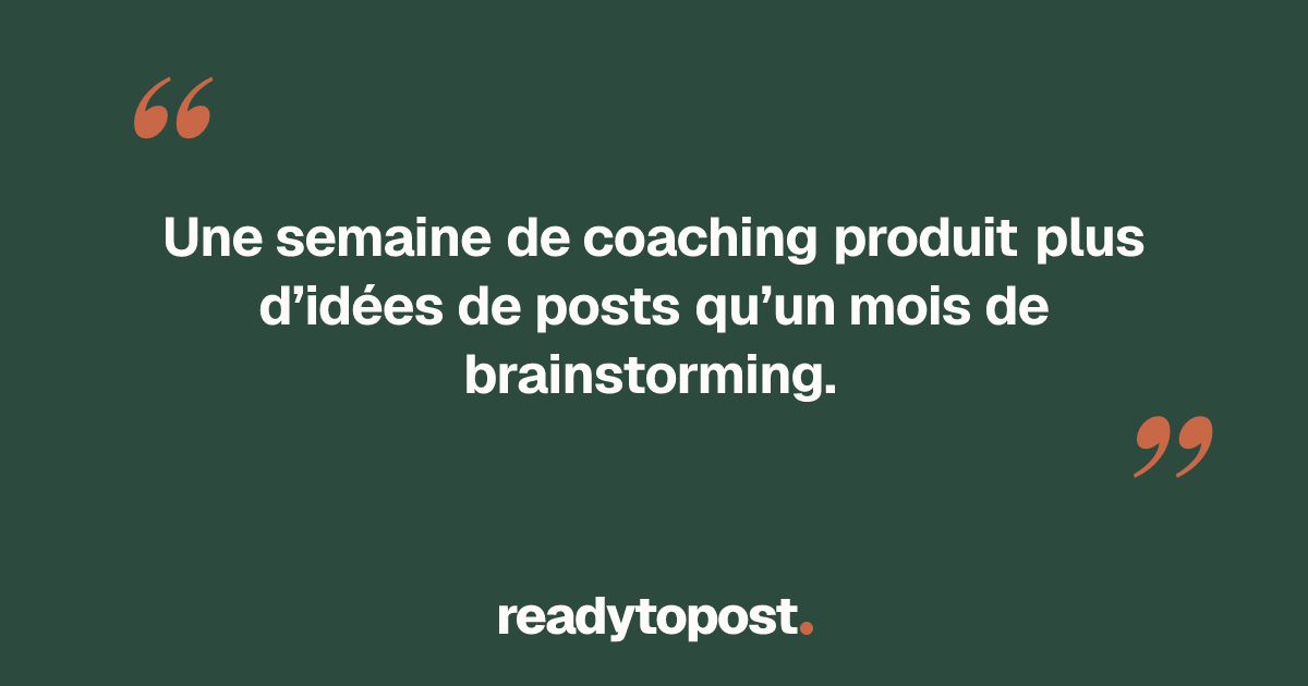 Idées de contenu pour coach sportif : la méthode