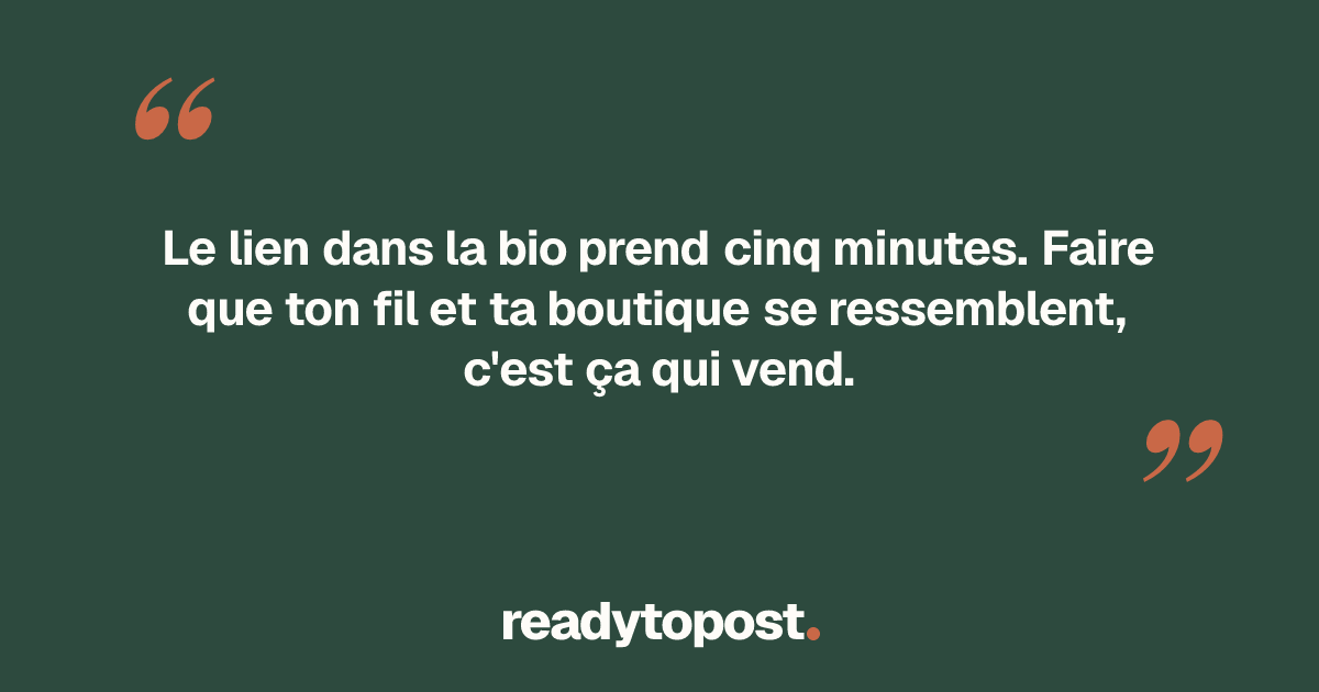 Relier ta boutique Etsy à Instagram