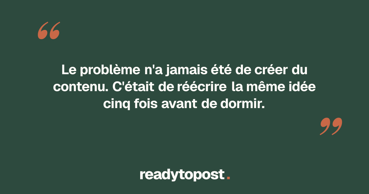 Un message, cinq voix