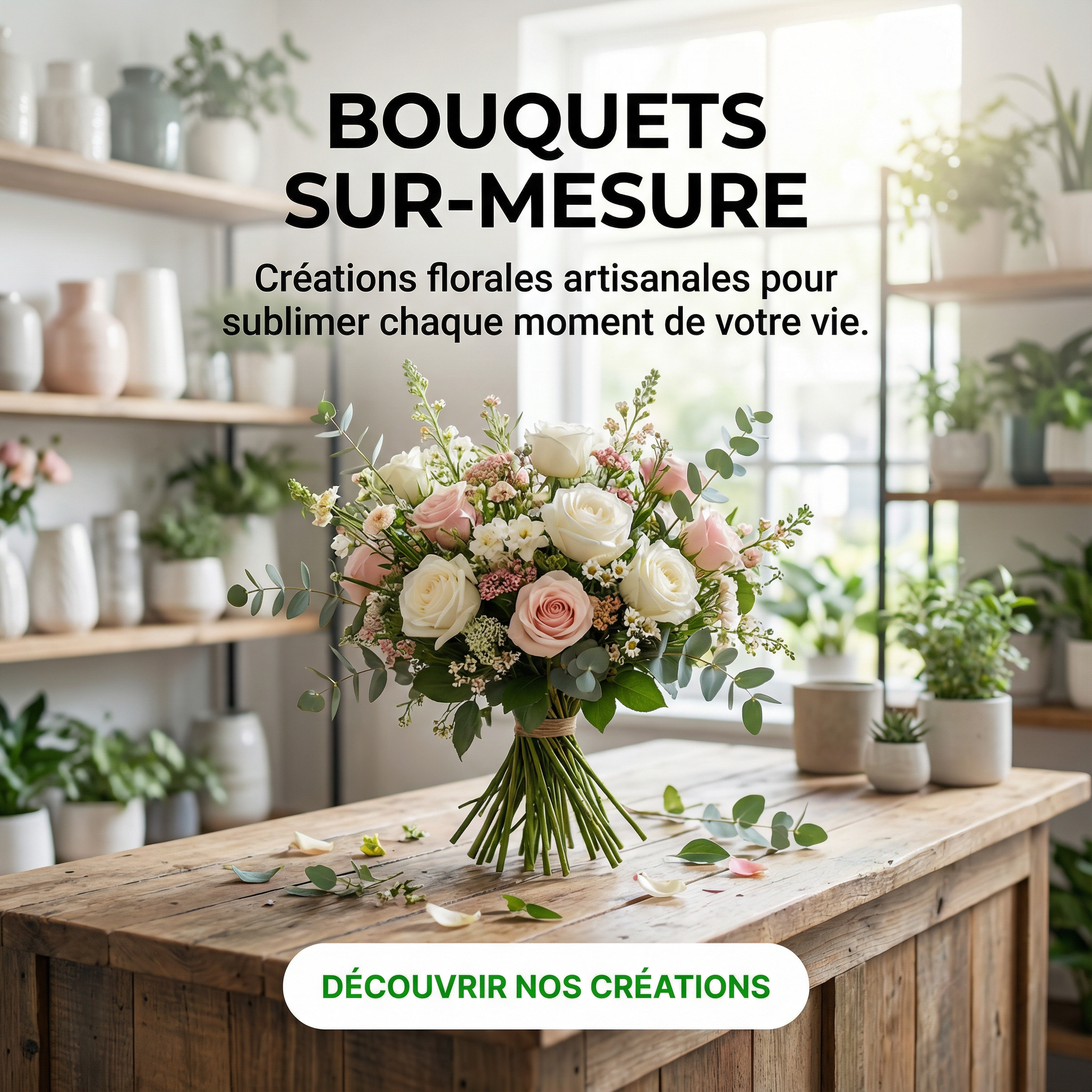 ¡Nuestro servicio de ramos personalizados: cuéntanos tu visión, la haremos realidad!