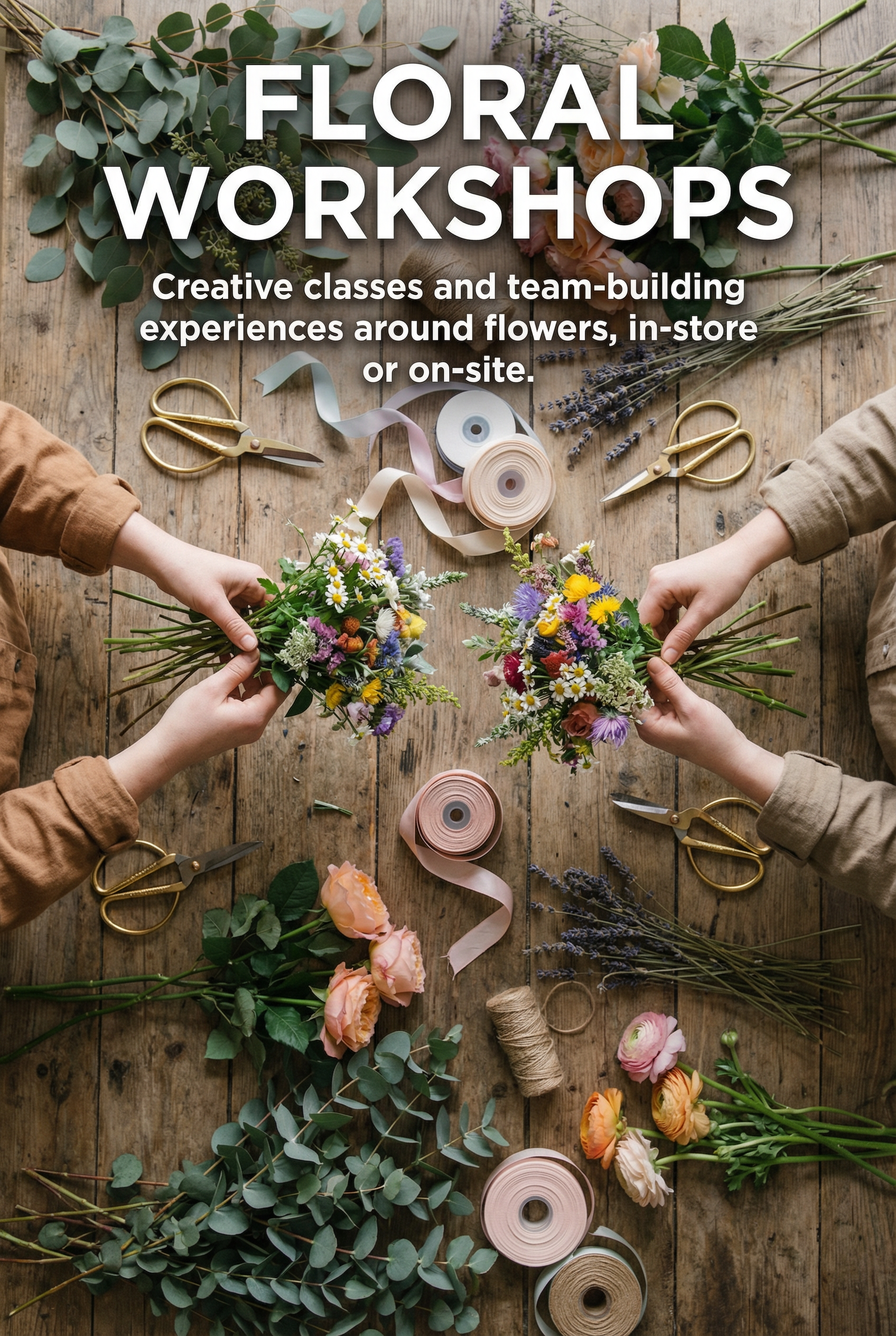 ¡Únete a nuestro taller floral este fin de semana! Aprende a crear arreglos impresionantes...